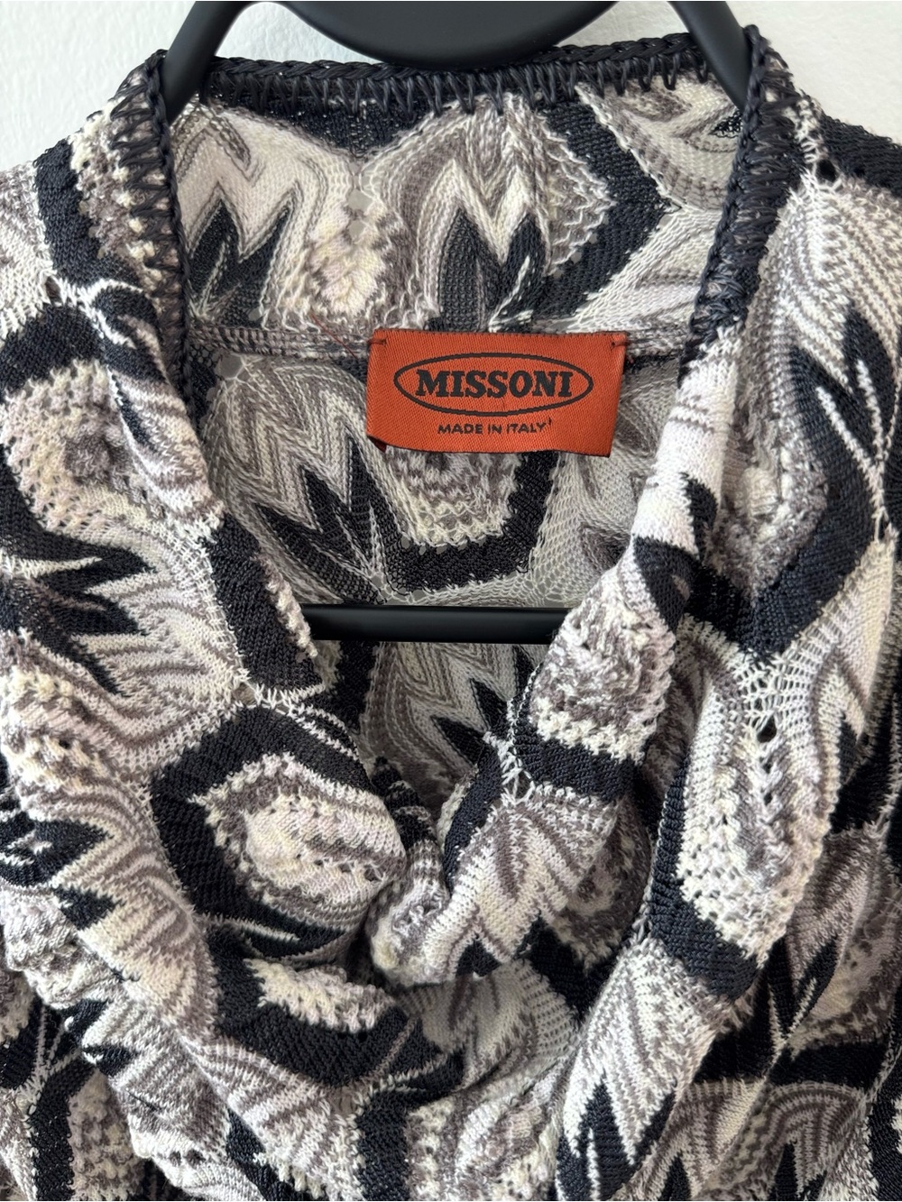 Missoni Sleeveless Cowl-Neck Knit Midi Dress - Picture 3 of 5